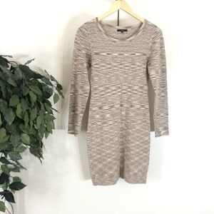 Tan Tart Knee Length Long Sleeve Sweater
